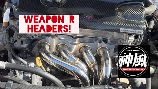 Scion Tc Weapon R headers install