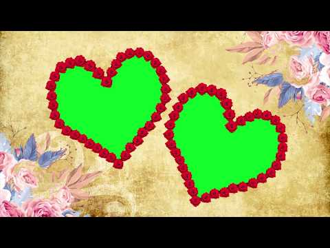 Two Hearts Amazing Wedding Overlay Green Screen 4K - DOWNLOAD LINK