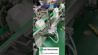 Automatic Chemical Jerrycan Sealing Machine Foil Sealer and Cap Closing System #automation
