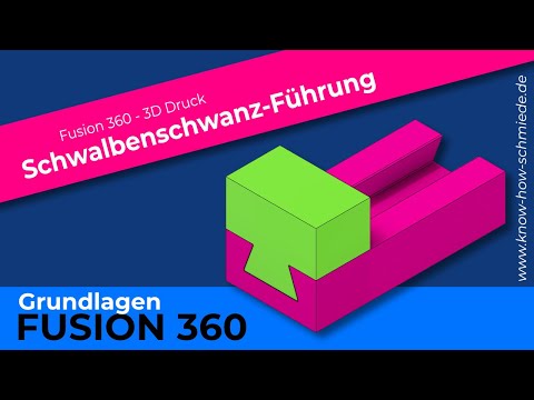 Fusion360 - Schwalbenschwanz