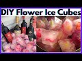 Diy flower ice cubes  graceologist