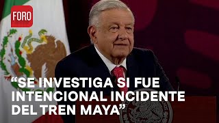 Se investiga descarrilamiento de Tren Maya: AMLO - Las Noticias