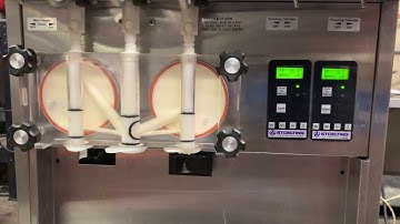 Mix test: Stoelting F131 1ph air soft serve ice cream machine 3315607GE www.slicesconcession.com