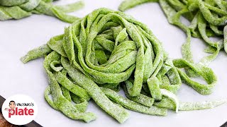 How to Make SPINACH PASTA DOUGH at Home