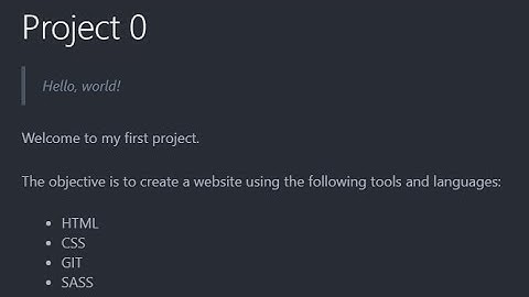 CS50 Web Programming - Project 0