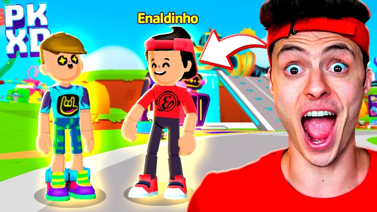 VIREI PERSONAGEM OFICIAL DO PK XD !!! Vem jogar comigo! 