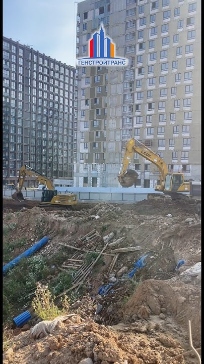 Зачистка площадки под вертикальную планировку #генстройтранс #гст # ...