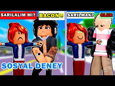 YABANCILARA BACON AVATARLA BANA SARILIR MISIN DEDİM !? Sosyal Deney(Roblox Brookhaven 🏡rp)