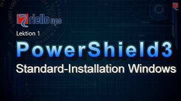 Riello UPS Powershield3 und Windows - Videotutorial zur Powershield3 Grundinstallation Windows