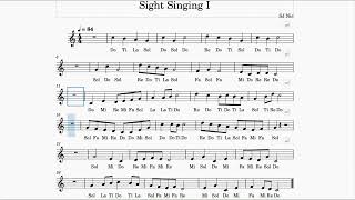 Sing with Solfege | Sight Singing Exercise 4 - 视唱练习4