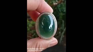 giok Birma type A Size Besar Jumbo mumbul Jadeite Jade Type A 48.66 ct