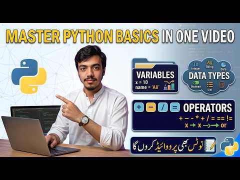 Lecture 1: Master Python Basics in One Video: Variables, Data Types & Operators Explained #python