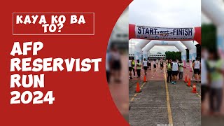 AFP RESERVIST RUN 2024 | SUMALI AKO KAHIT WALANG PREPARATION | Motosafe VLOGS