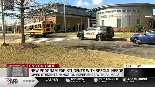 New program for students with special needs - gives students hands-on experience with animals