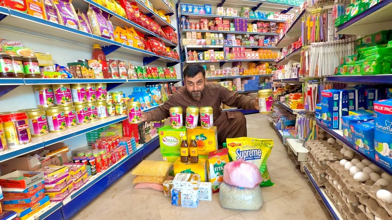 ASMR 23 minutes heavy grocery shopping in super store 