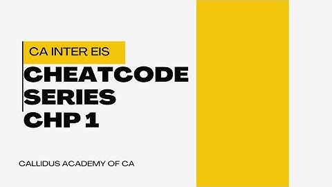 CA inter EIS cheatcodes - Chp-1- Automated business process(all headpoint answers)