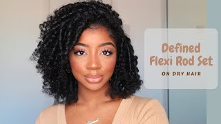 Super Defined Flexi Rod Set On Dry Hair | Shornell Stacey