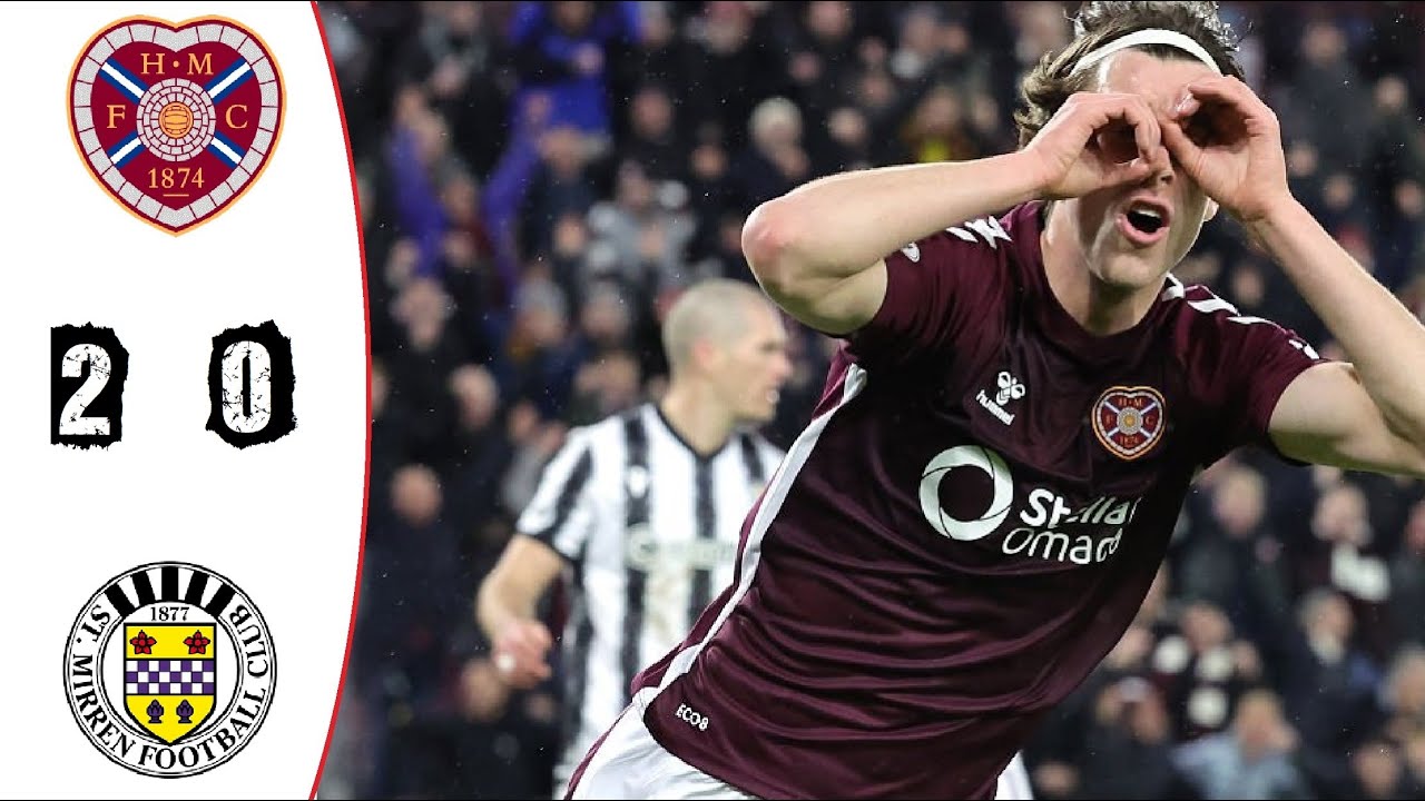 Hearts vs St. Mirren 2-0 Highlights | Scottish Premiership - 2025/2026
