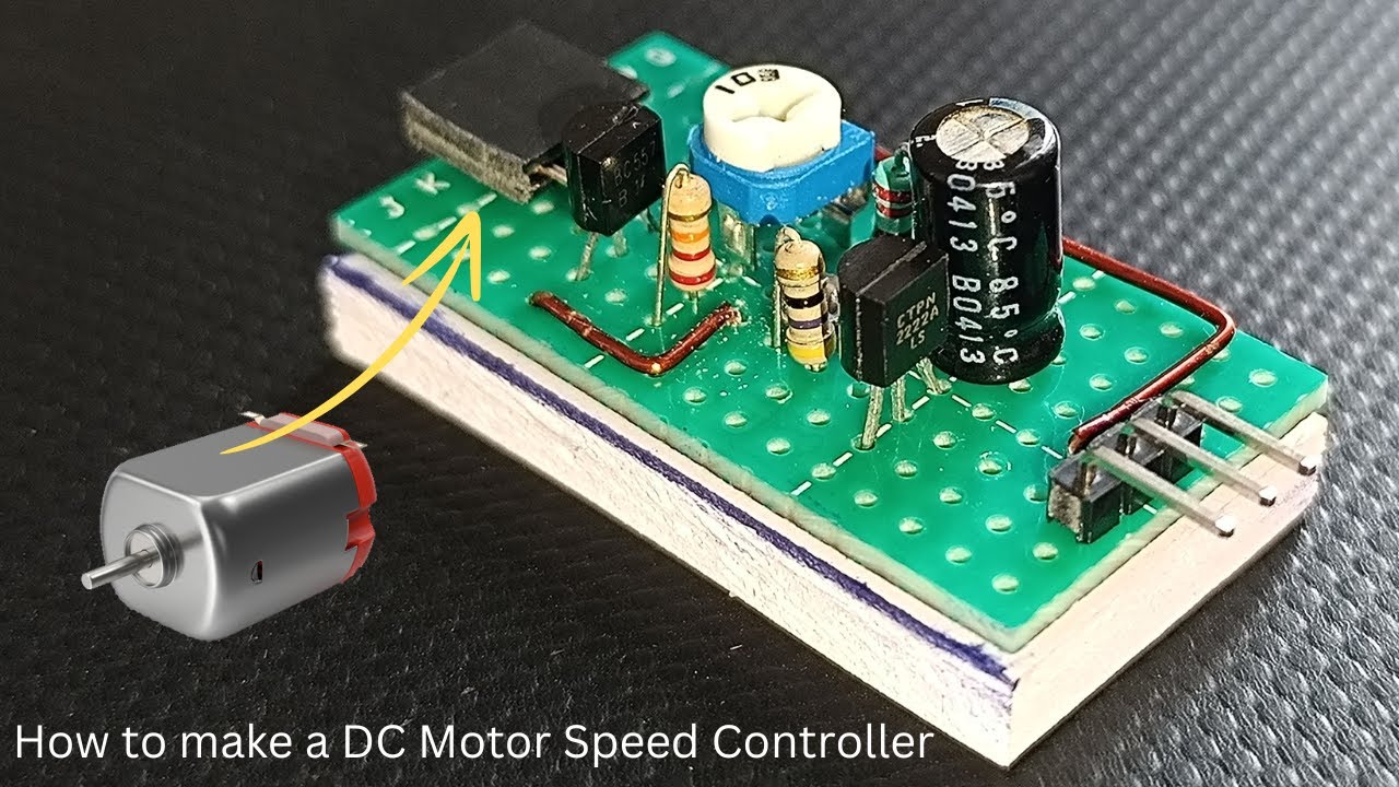 Speed Control of DC Motor? | How to Make a Simple Circuit - YouTube
