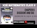 8 CLASS ICSE || Green Earth publication || 9. Discount and Tax || Exercise 9.1