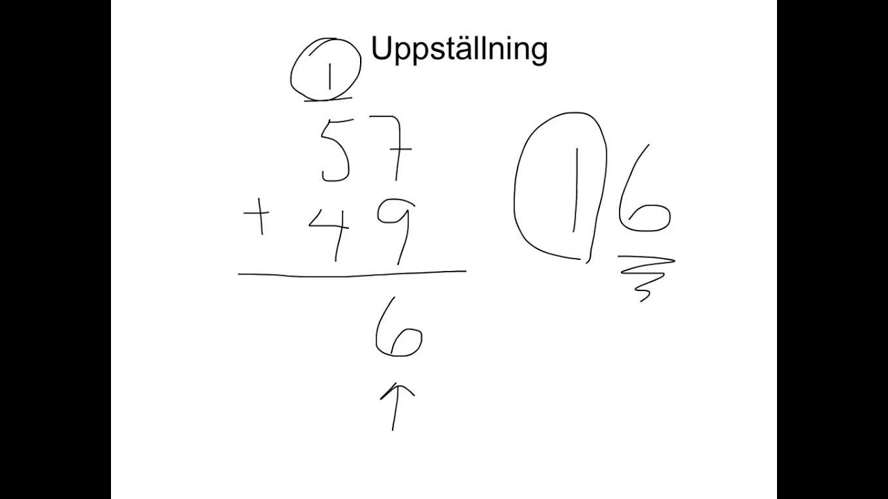 Addition - uppställning - YouTube