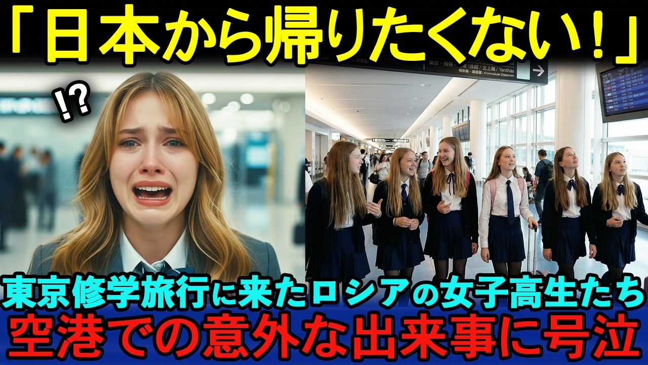 【海外の反応】「もうロシアに帰りたくない」ロシア名門女子高生が羽田空港で体験した