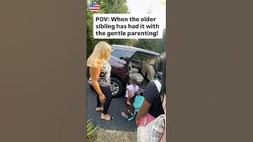 When gentle parents can’t solve the problem,siblings take over the problems  #siblings #funnymoments