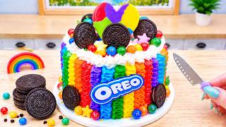 Amazing Mini Rainbow OREO Buttercream Cake