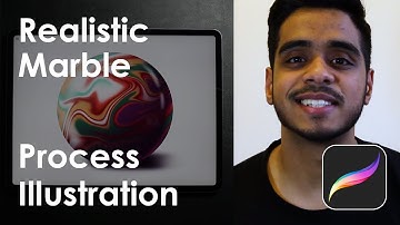 Realistic Marble Process Video Using Procreate with Voice Over | design with smit