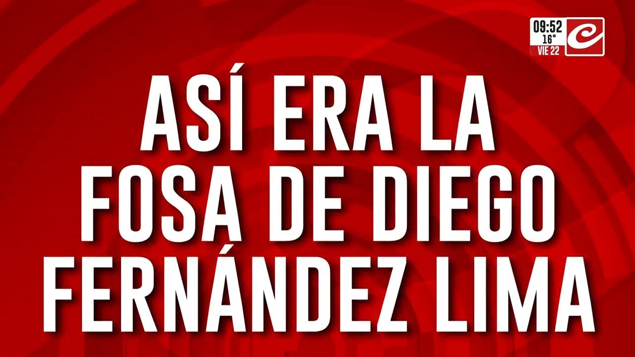 Así era la fosa donde fue enterrado Diego Fernández Lima