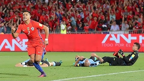 GOLES DE ALEXIS SÁNCHEZ CHILE 3 URUGUAY 1 FECHA 12 15/11/16