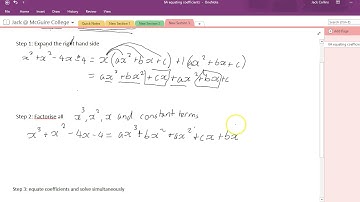 equating coefficients 6A