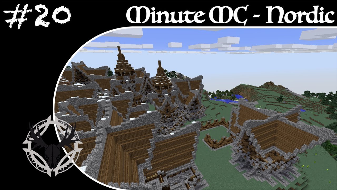 Minute Minecraft - Time Lapse - Nordic Village - Ep.20 - YouTube