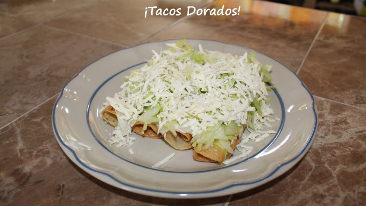Ricos tacos dorados de pollo, con un toque especial! YouTube