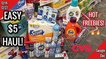 CVS Free, Cheap, & Money Maker Coupon Deals & Haul |12/14 - 12/27 |  FREEBIES!🔥| Learn CVS Couponing