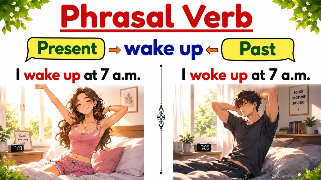 English Phrasal Verbs: Present vs Past Tense