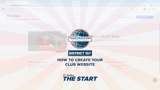 The Start - 01 - How to Create Your Club Website