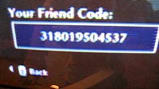 My friend game code for CoD5 Wii