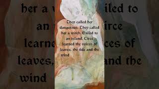 My painting of Circe emerged during my Falling Tide / Luteal phase, when intuition deepens and the