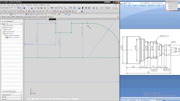 UGNX Turning Tutorial for Beginners. (2Groove Sample) #1 Modeling