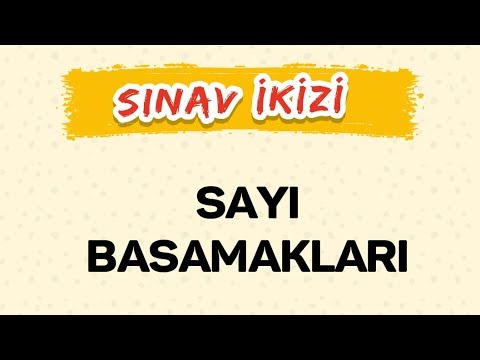 SAYI BASAMAKLARI - Yeni Nesil Sorular - Şenol Hoca