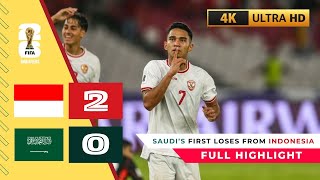 (ENGLISH) Indonesia vs Saudi Arabia |FIFA World Cup 2026 Qualifiers|Round 3 Match Highlights & Goals