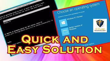 Earlier Version Of Windows Remove From Boot Menu
