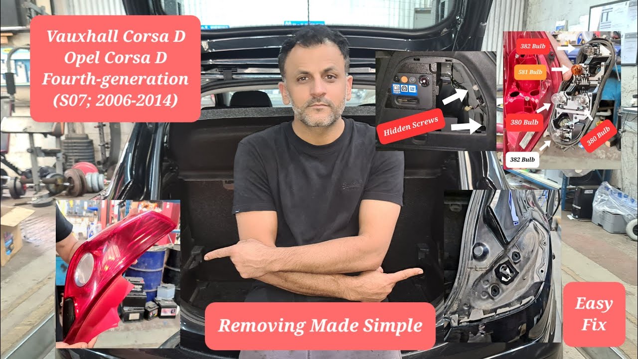 Vauxhall Corsa D: Changing the Rear Indicator - YouTube