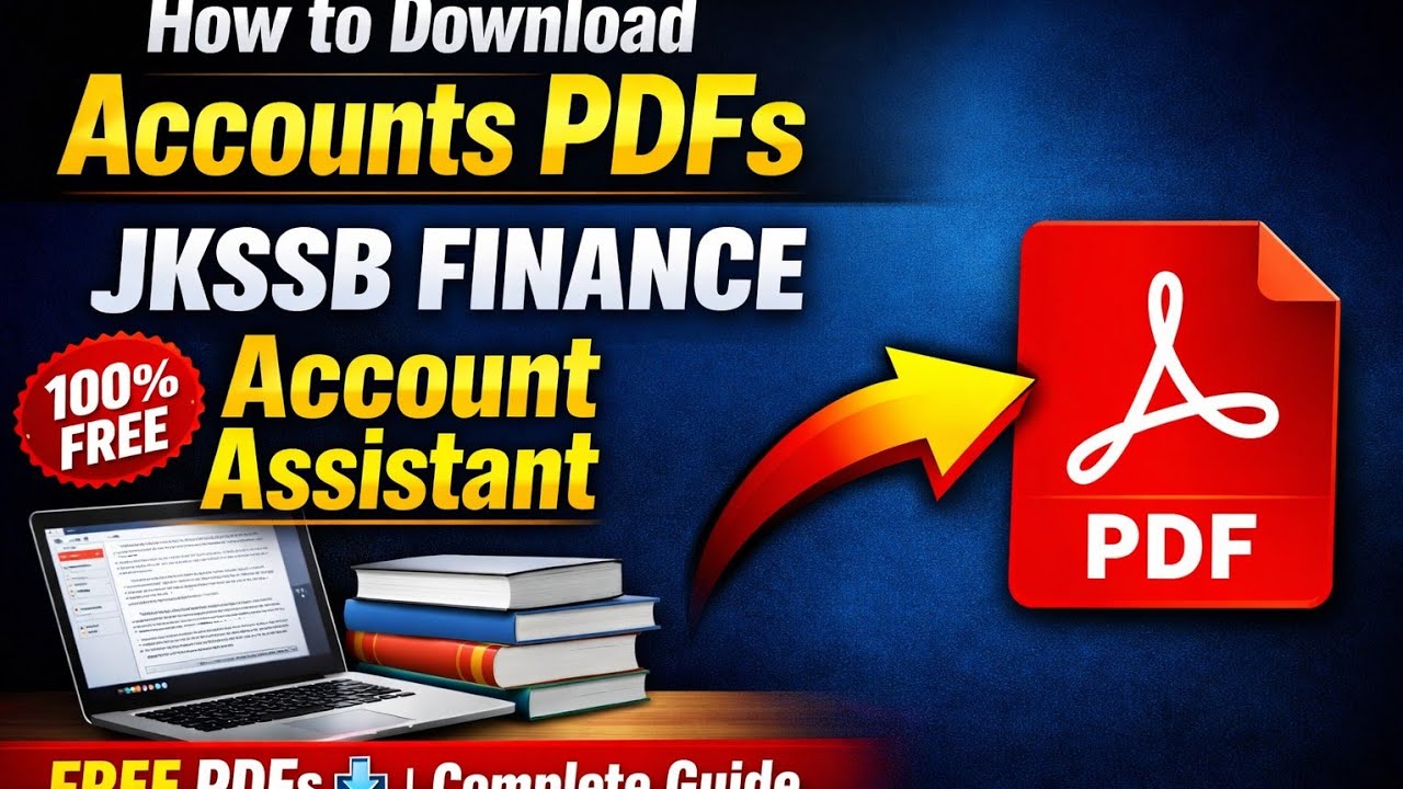 How to Download Accounts PDF's || JKSSB FINANCE ACCOUNT ASSISTANT - YouTube