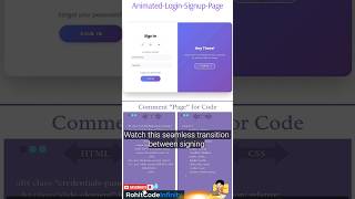 Animated Login Page Using HTML CSS &amp; JavaScript | Modern UI