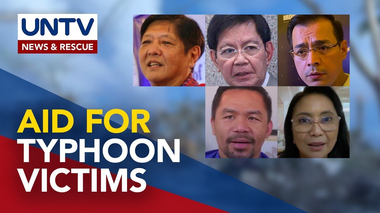 Presidential aspirants help distribute aid for Typhoon Odette victims