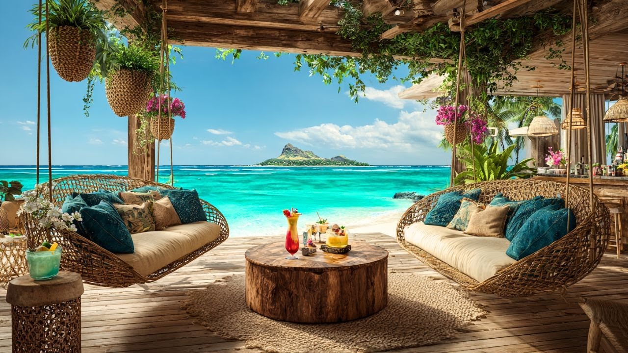 Beach Ambience 🌊 | 3 Hours Soothing Ocean Waves & Nature Sounds for Stress Relief