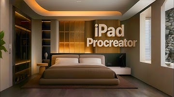 Stunning iPad Procreate Bedroom Render: Full Realistic Hand-Drawing Process! #ProcreateArt