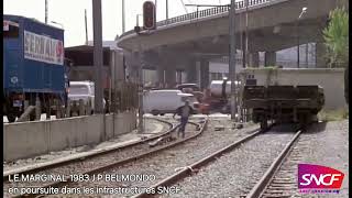 CINÉMA: J.P BELMONDO, course poursuite les infrastructures SNCF
